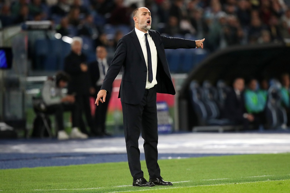 Igor Tudor, Head Coach of Juventus, reacts during the Serie A match between SS Lazio and Juventus FC at Stadio Olimpico on October 26, 2025 in Rome, Italy. (Photo by Paolo Bruno/Getty Images)