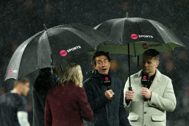 LONDON, ENGLAND - FEBRUARY 10: Thomas Frank, Manager of Tottenham Hotspur, talks to the media prior to the Premier League match between Tottenham H...