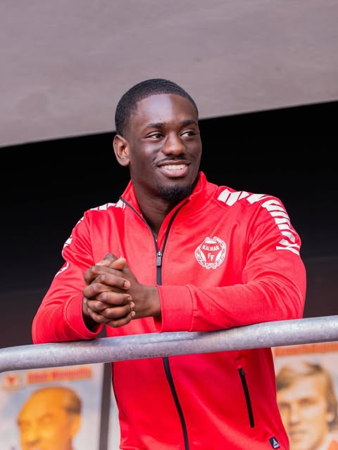 2 goals, 2 assists: Arsenal loanees impress in Sunday appearances 2 Charles Sagoe Jr. with Kalmar FF (Photo via Sagoe Jr. on Instagram)