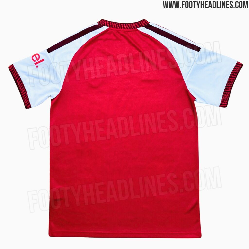 Arsenal 2026/27 home kit leaked photos (via FootyHeadlines.com)