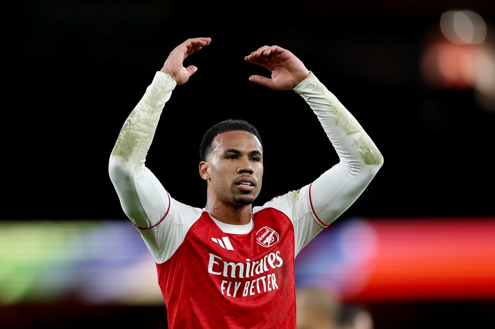 Arsenal star calls on club to fix anxiety issues 4 Gabriel of Arsenal celebrates after the team's victory in the Premier League match between Arsenal and Chelsea at Emirates Stadium on March 01, 2026 in London, England. (Photo by Justin Setterfield/Getty Images)