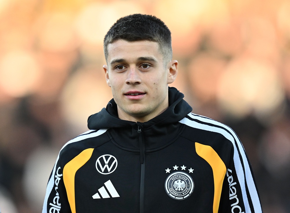 Arsenal in talks for 21yo striker transfer 2 Nicolo Tresoldi of Germany looks on prior to the UEFA Under21 EURO Qualifier between Germany U21 and Northern Ireland U21 at Eintracht Stadion on March 27, 2026 in Braunschweig, Germany. (Photo by Stuart Franklin/Getty Images)