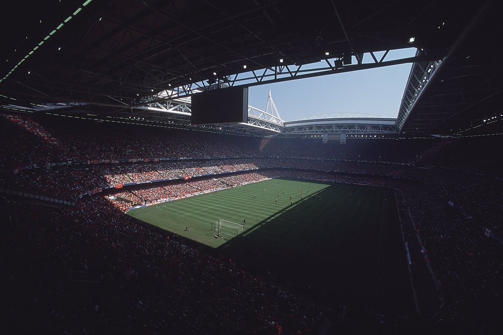 12 May 2001: General view of the Millennium Stadium in Cardiff, Wales. Home to the 2001 AXA sponsored FA Cup Final match between Arsenal and Liverpool. (Photo by Stu Forster /Allsport)