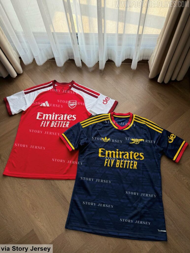 Leaked: 1st official images of Arsenal 26/27 home kit 4 Arsenal 26/27 home kit and away kit (Photo via FootyHeadlines.com)
