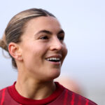 a closeup of Steph Catley's face