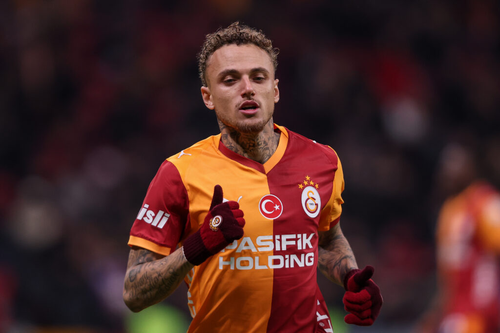 Noa Lang of Galatasaray looks on during the Trendyol Super Lig match between Galatasaray SK and Rams Basaksehir FK