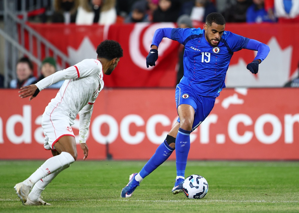 Ex-Arsenal youngster could go to World Cup with Haiti 1 Yassin Fortune #19 of Haiti dribbles the ball during an International Friendly against Tunisia at BMO Field on March 28, 2026 in Toronto, Ontario, ...