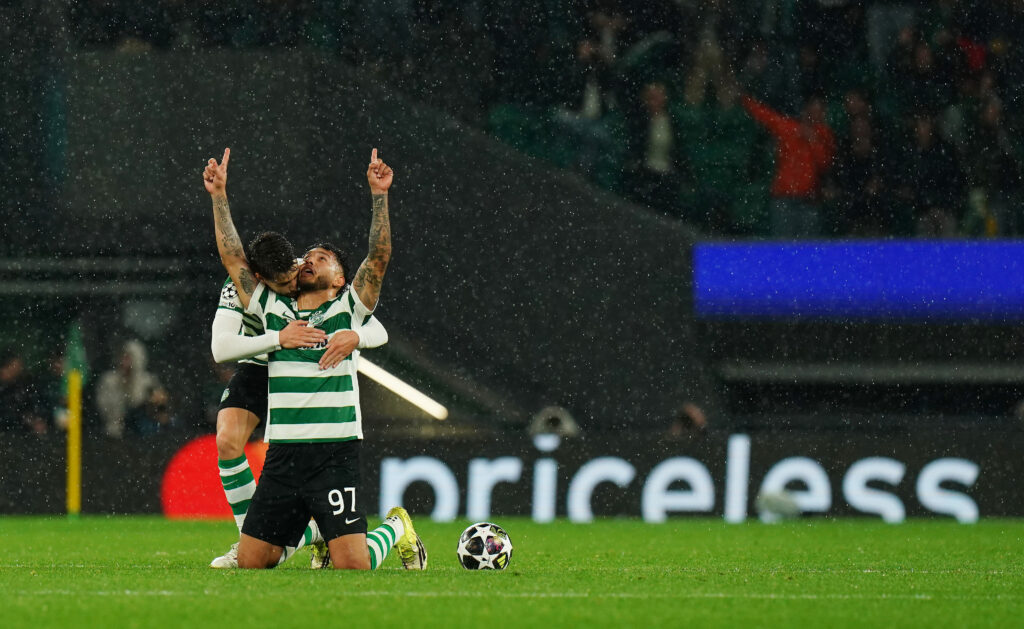 Gyokeres replacement sends Arsenal warning 2 LISBON, PORTUGAL - MARCH 17: Luis Suarez of Sporting Clube de Portugal celebrates scoring his team's third goal from the penalty spot during the UEFA Champions League 2025/26 Round of 16 Second Leg match between Sporting Clube de Portugal and FK Bodo/Glimt at Estadio Jose Alvalade on March 17, 2026 in Lisbon, Portugal. (Photo by Gualter Fatia/Getty Images)