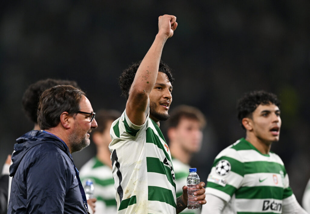 Gyokeres replacement sends Arsenal warning 3 LISBON, PORTUGAL - JANUARY 20: Luis Suarez of Sporting Clube de Portugal celebrates victory following the UEFA Champions League 2025/26 League Phase MD7 match between Sporting Clube de Portugal and Paris Saint-Germain at Estadio Jose Alvalade on January 20, 2026 in Lisbon, Portugal. (Photo by Octavio Passos/Getty Images)