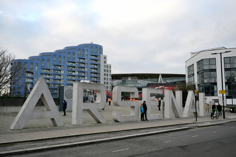 Arsenal target Abrantes after surprise doctor change 1 General view outside the stadium prior to the Emirates FA Cup Third Round match between Arsenal and Liverpool at Emirates Stadium on January 07, 20...