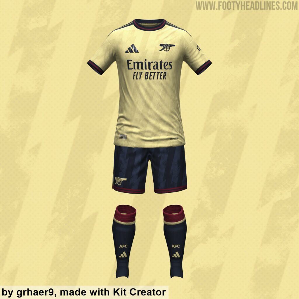 Arsenal 2026/27 third kit leak (Image via FootyHeadlines.com)