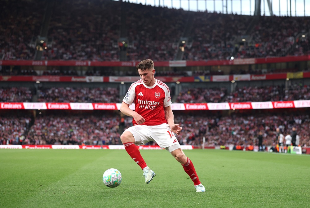 Viktor Gyokeres of Arsenal during the Premier League match between Arsenal and Fulham at Emirates Stadium on May 02, 2026 in London, England. (Photo by Alex Pantling/Getty Images)