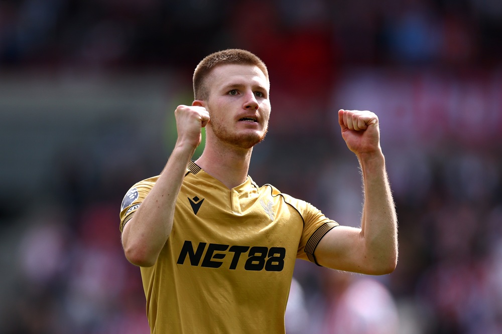 Crystal Palace player suffers injury pre-Arsenal clash 4 Adam Wharton of Crystal Palace celebrates scoring his team's second goal during the Premier League match between Brentford and Crystal Palace at Gtech Community Stadium on May 17, 2026 in Brentford, England. (Photo by Clive Rose/Getty Images)