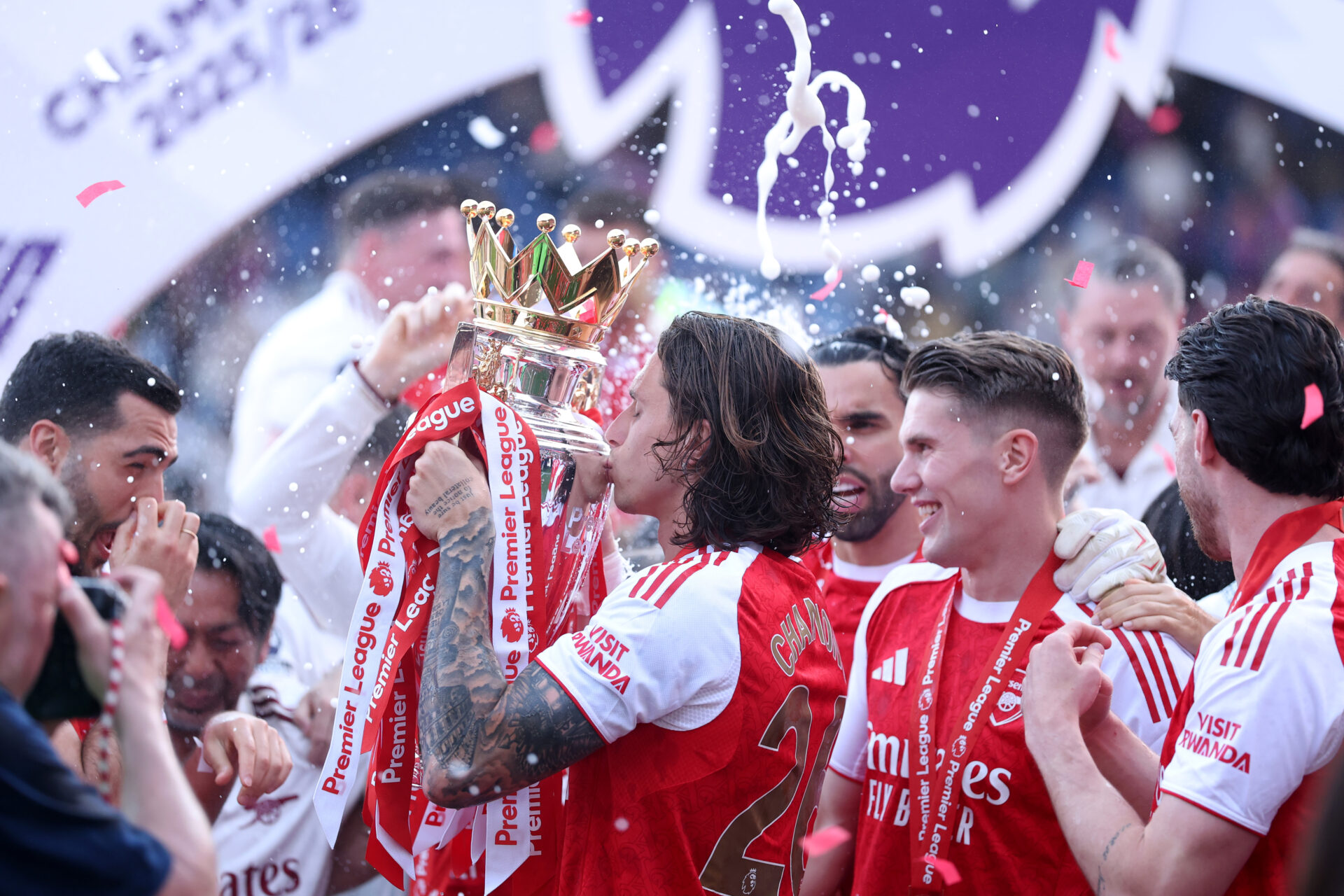 Best photos as Arsenal lift Premier League trophy 15 crystal palace v arsenal premier league 19 scaled
