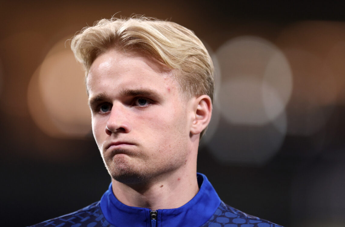 Victor Froholdt of FC Porto looks on during the warm up prior to the UEFA Europa League 2025/26 Round of 16 Second Leg match between FC Porto and V...