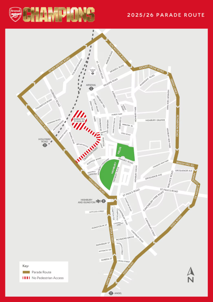 Arsenal parade: All the details, photos, video 3 image