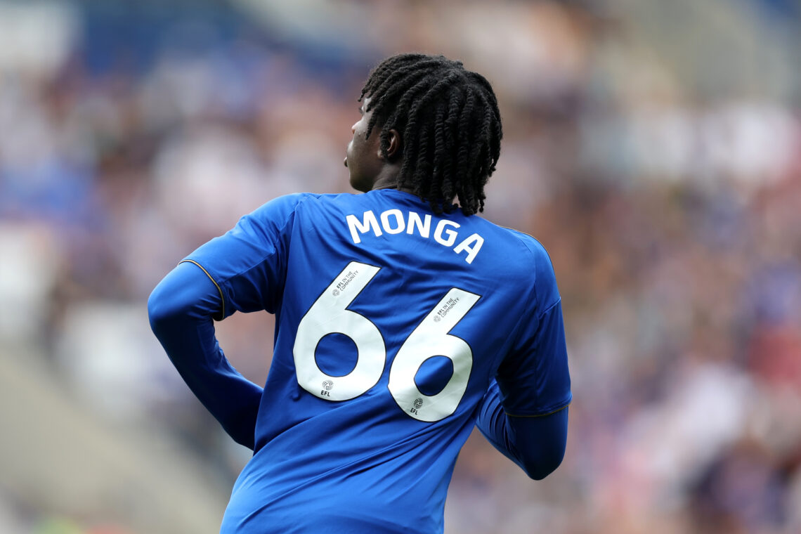 Jeremy Monga of Leicester City in action during the pre-season friendly match between Leicester City and ACF Fiorentina at The King Power Stadium o...