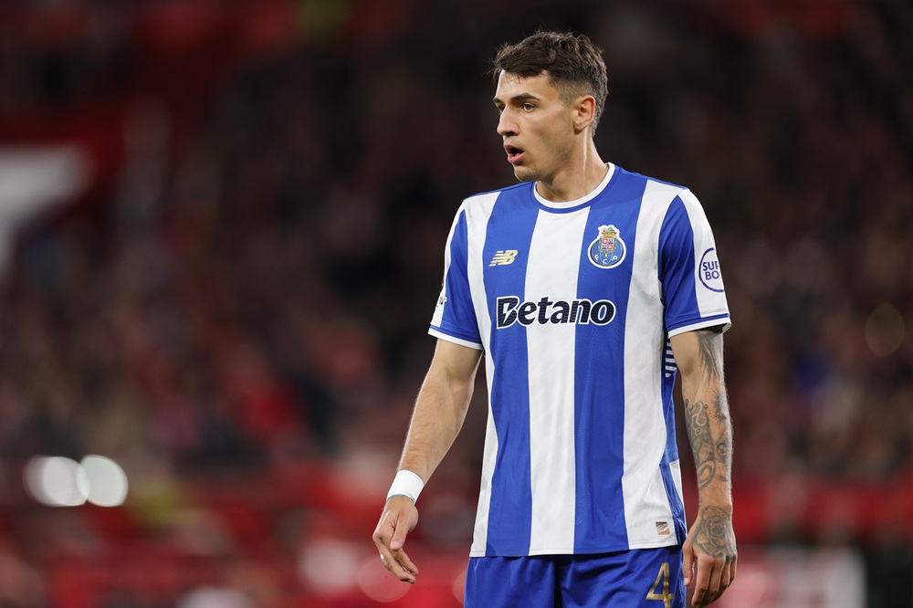 Jakub Kiwior of Porto during the UEFA Europa League 2025/26 Quarter-Final Leg Two match between Nottingham Forest FC and FC Porto at City Ground on April 16, 2026 in Nottingham, England. (Photo by Michael Regan/Getty Images)