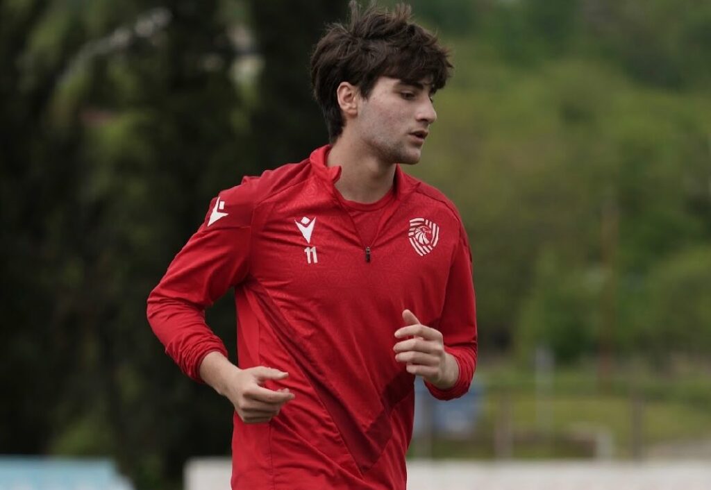 Arsenal open talks with Georgian youngster's representatives 4 Andria Bartishvili with Iberia 1999 (Photo via Bartishvili on Instagram)