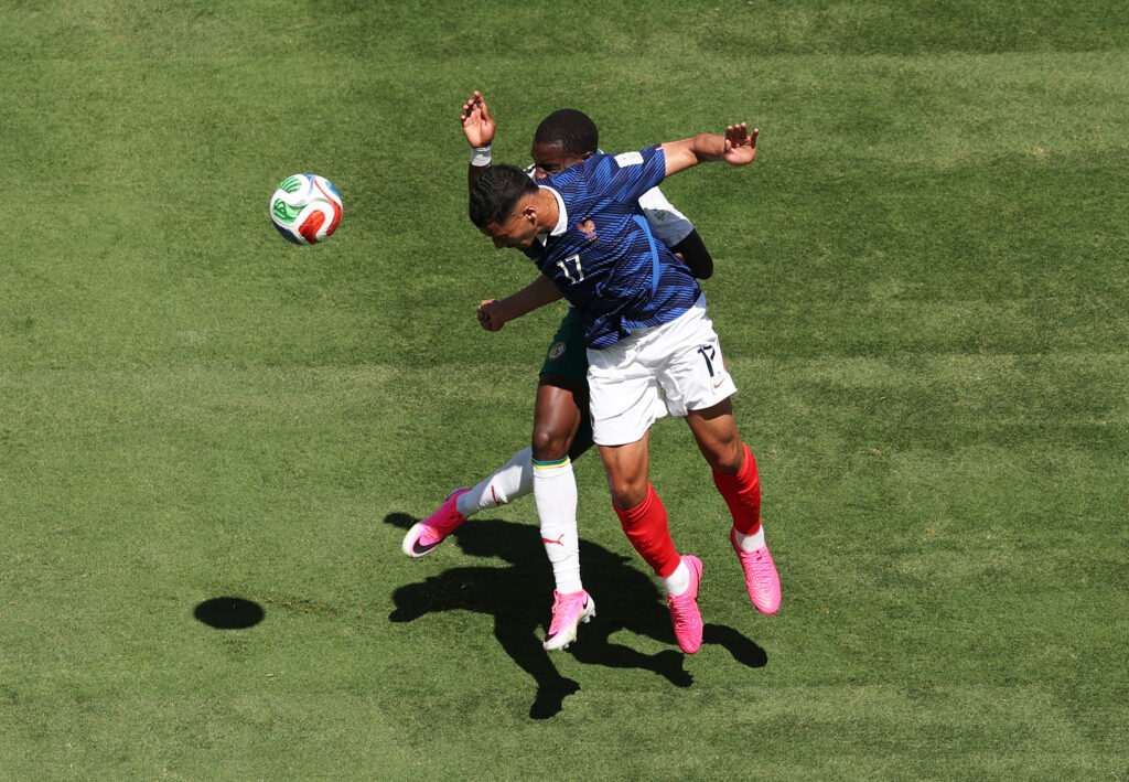 Saliba admits he is still managing back injury 2 William Saliba #17 of France heads the ball during the FIFA World Cup 2026 Group I match between France and Senegal at New York New Jersey Stadium on June 16, 2026