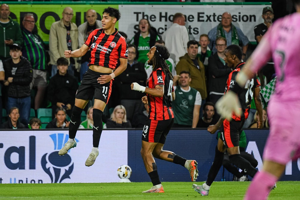 Darío Osorio of FC Midtjylland scores in extra time for 1-0 during the UEFA Europa League 2025/26 second qualifying round second leg match between ...