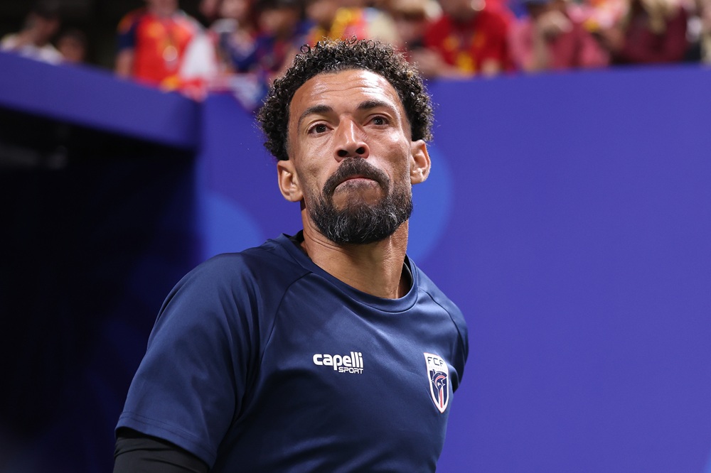 Vozinha #1 of Cabo Verde looks on prior to the FIFA World Cup 2026 Group H match between Spain and Cabo Verde at Atlanta Stadium on June 15, 2026 in Atlanta, Georgia. (Photo by Mattia Ozbot/Getty Images)