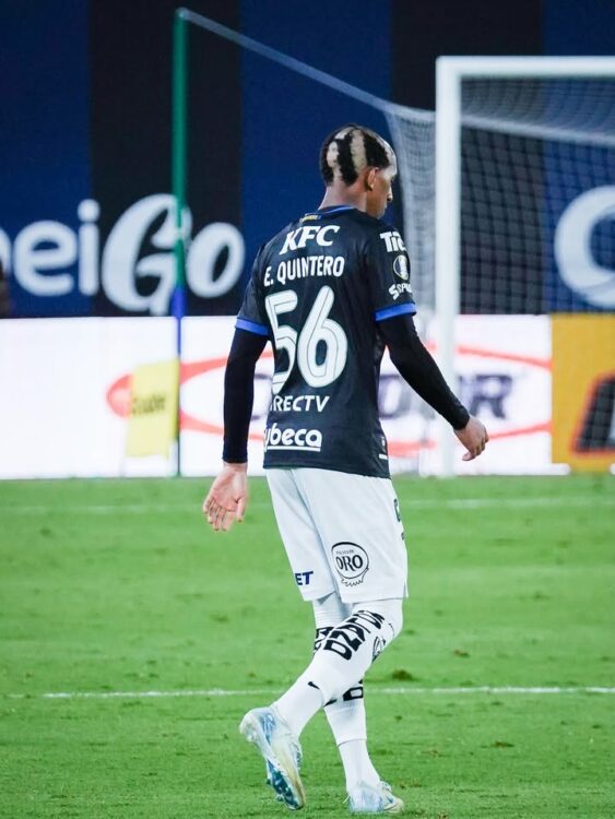 Edwin Quintero on his Independiente del Valle debut (Photo via Quintero on Instagram)