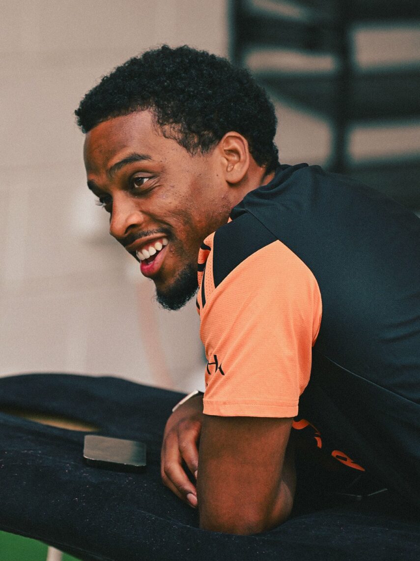 Arsenal starter had minor surgery this summer 1 Jurrien Timber in training with Arsenal (Photo via Arsenal on Twitter)