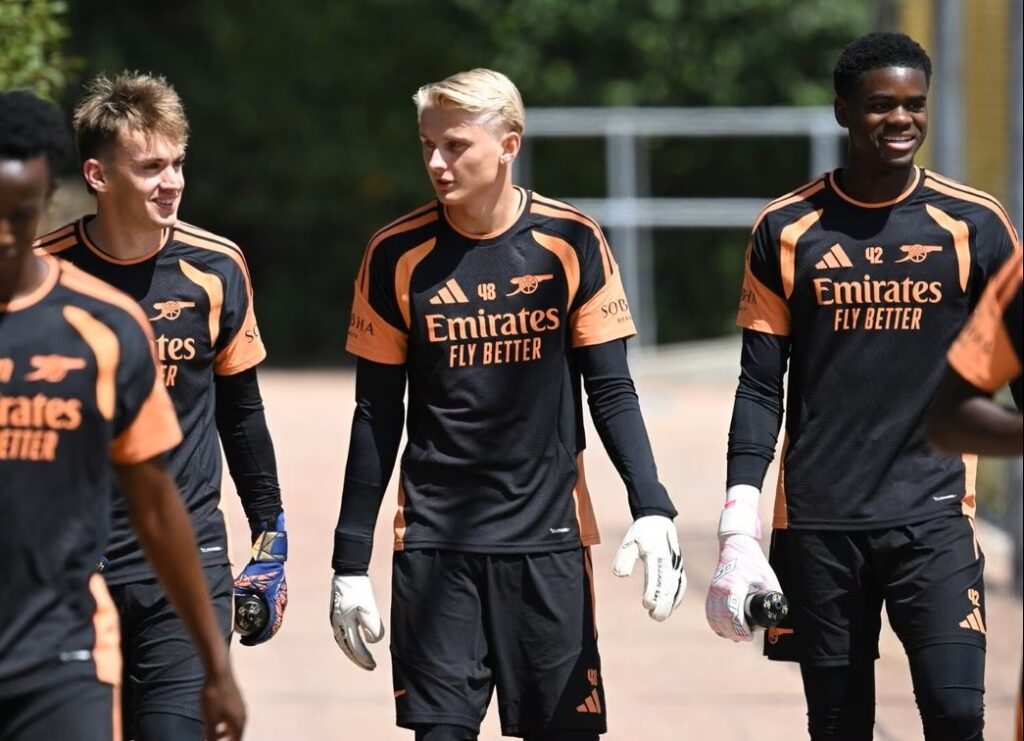 What we learned from the Arsenal u21s' pre-season return 5 Lucas Nygaard in pre-season training with the Arsenal u21s (Photo via Arsenal.com)