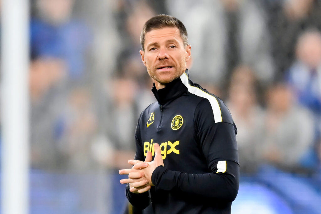 Head Coach Xabi Alonso of Chelsea FC looks on during a Chelsea FC Open Training Session at Allianz Stadium on July 26, 2026 in Sydney, Australia.