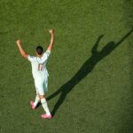 William Saliba #17 of France applauds fans after the team's 2-0 victory in during the FIFA World Cup 2026 Quarter Final match between France and Morocco at Boston Stadium on July 09, 2026 in Foxborough, Massachusetts. (Photo by Alex Slitz/Getty Images)