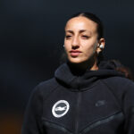Rosa Kafaji of Brighton & Hove Albion inspects the pitch prior to the Adobe Women's FA Cup Semi Final match between Liverpool and Brighton & Hove Albion at BrewDog Stadium on May 10