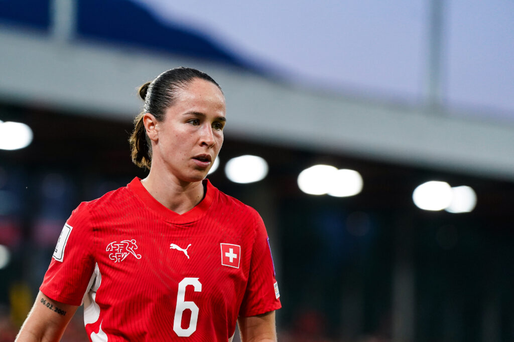 Geraldine Reuteler of Switzerland looks on during the FIFA Women's World Cup 2027 Qualifier match between Switzerland and Malta