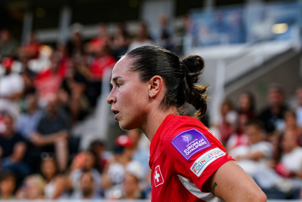 Geraldine Reuteler of Switzerland looks on during the FIFA Women's World Cup 2027 Qualifier match between Switzerland and Malta