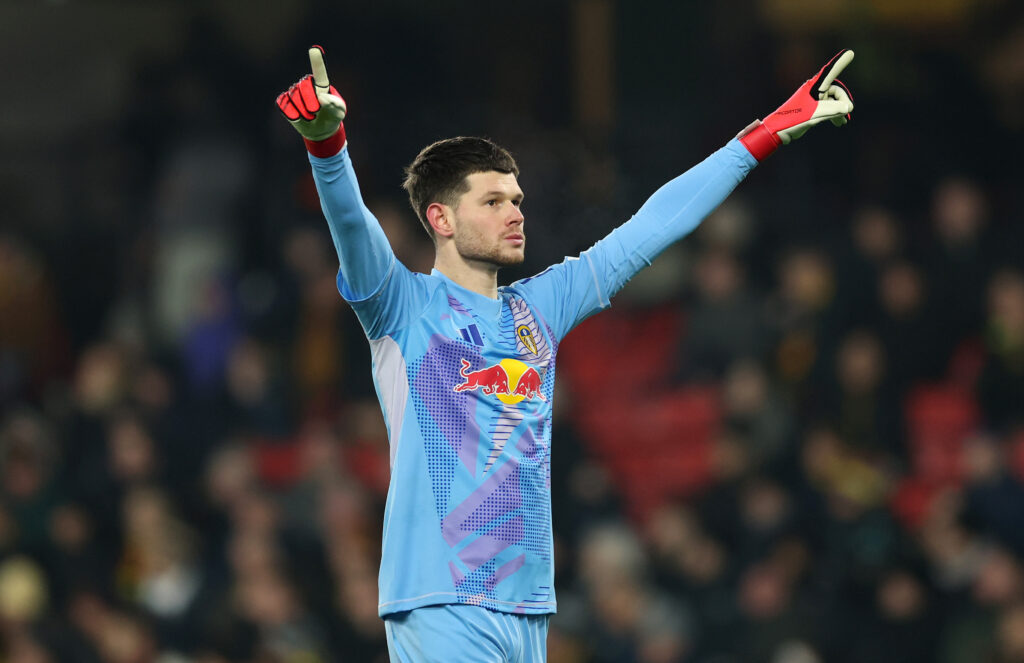 'Disgusted': How Arsenal's new signing's football journey almost took a different path 3 Illan Meslier of Leeds United celebrates his side's second goal scored by Daniel James of Leeds United during the Sky Bet Championship match between Watford FC and Leeds United FC at Vicarage Road