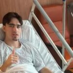 Louie Copley after ACL surgery