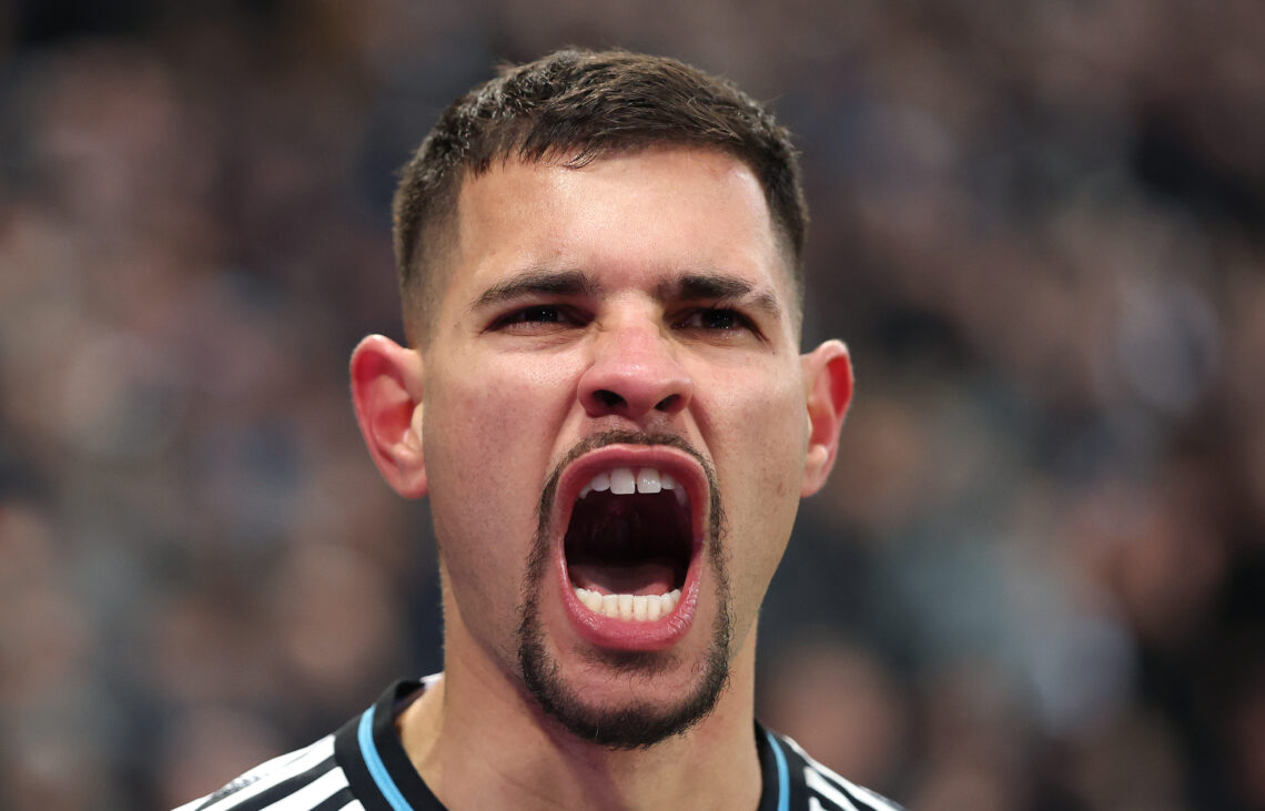 Newcastle boss confirms Arsenal signing with announcement imminent 1 Bruno Guimaraes of Newcastle celebrates after scoring the first Newcastle goal during the Premier League match between Newcastle United and Crystal...
