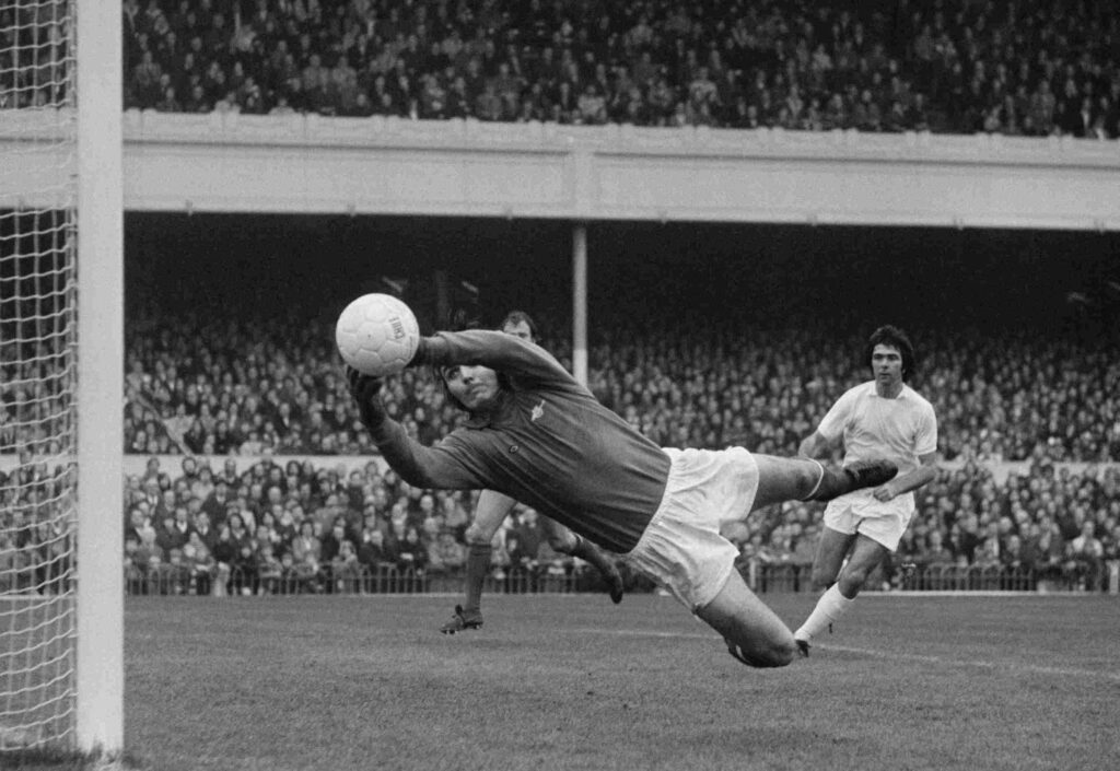 Former Arsenal keeper Jimmy Rimmer dies 2 British footballer Jimmy Rimmer, Arsenal goalkeeper, makes a save during the English First Division match between Arsenal and West Ham United at Highbury in London, England, 26th October 1974. Arsenal won the game 3-0. (Photo by Peter Cade/Central Press/Hulton Archive/Getty Images)