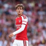 Max Dowman of Arsenal during the pre-season friendly match between Arsenal FC and Como Calcio at Emirates Stadium on August 12, 2026 in London, England. (Photo by Alex Pantling/Getty Images)