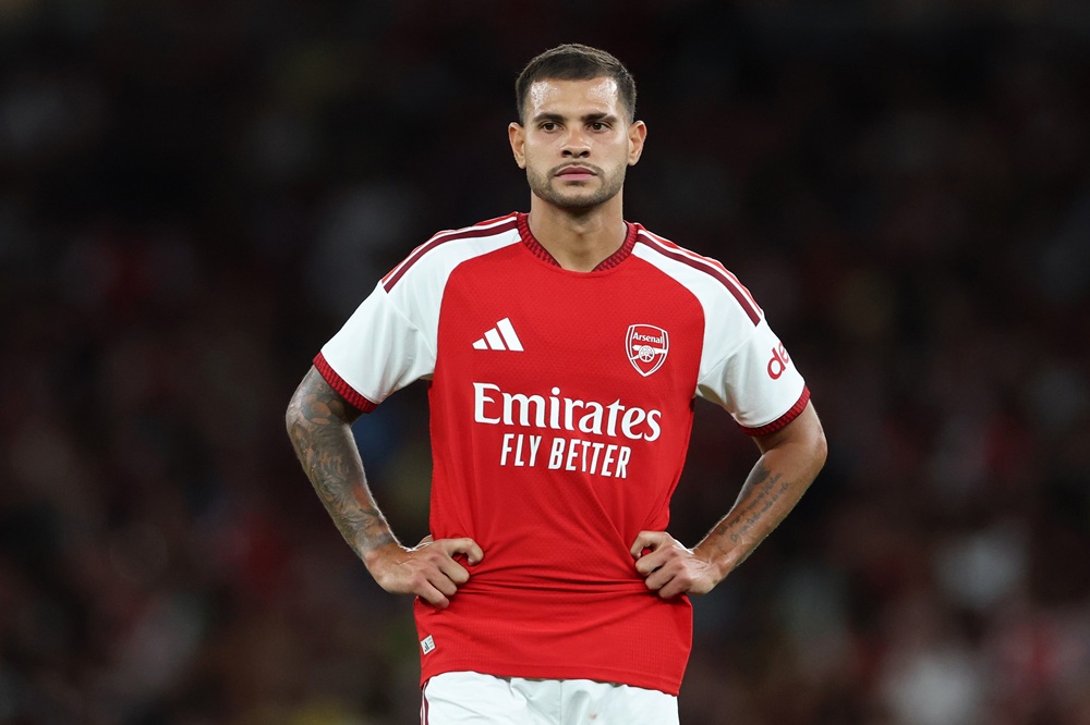 Bruno Guimaraes shares message for fans after Arsenal debut 4 Bruno Guimaraes of Arsenal during the pre-season friendly match between Arsenal FC and Como Calcio at Emirates Stadium on August 12, 2026 in London, England. (Photo by Justin Setterfield/Getty Images)