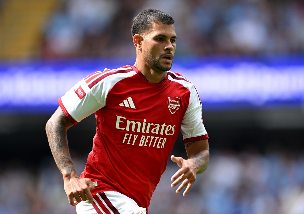Arsenal summer signings Bruno & Tzolis praised by new teammates 2 Bruno Guimaraes of Arsenal during the 2026 FA Community Shield match between Arsenal and Manchester City at Principality Stadium on August 16, 2026 in Cardiff, Wales. (Photo by Shaun Botterill/Getty Images)