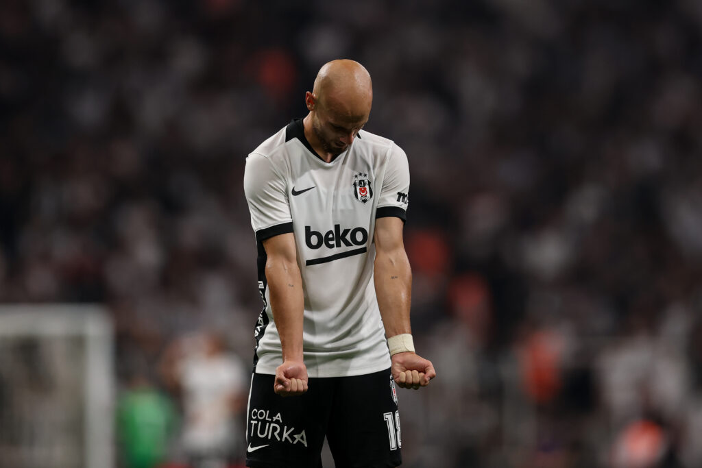 Leandro Trossard makes Besiktas debut in Europa League 3 ISTANBUL, TURKEY - AUGUST 13: Vaclav Cerny of Besiktas celebrates afrer scoring his team's first goal during the UEFA Europa League 2026/27 third qualifying round second leg match between Besiktas JK and Hradec Kralove at Besiktas Park on August 13, 2026 in Istanbul, Turkey. (Photo by Ahmad Mora/Getty Images)