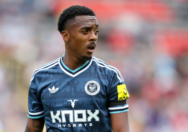 GATESHEAD, ENGLAND - JULY 25: Joe Willock of Newcastle United looks on during the pre-season friendly match between Gateshead and Newcastle United ...