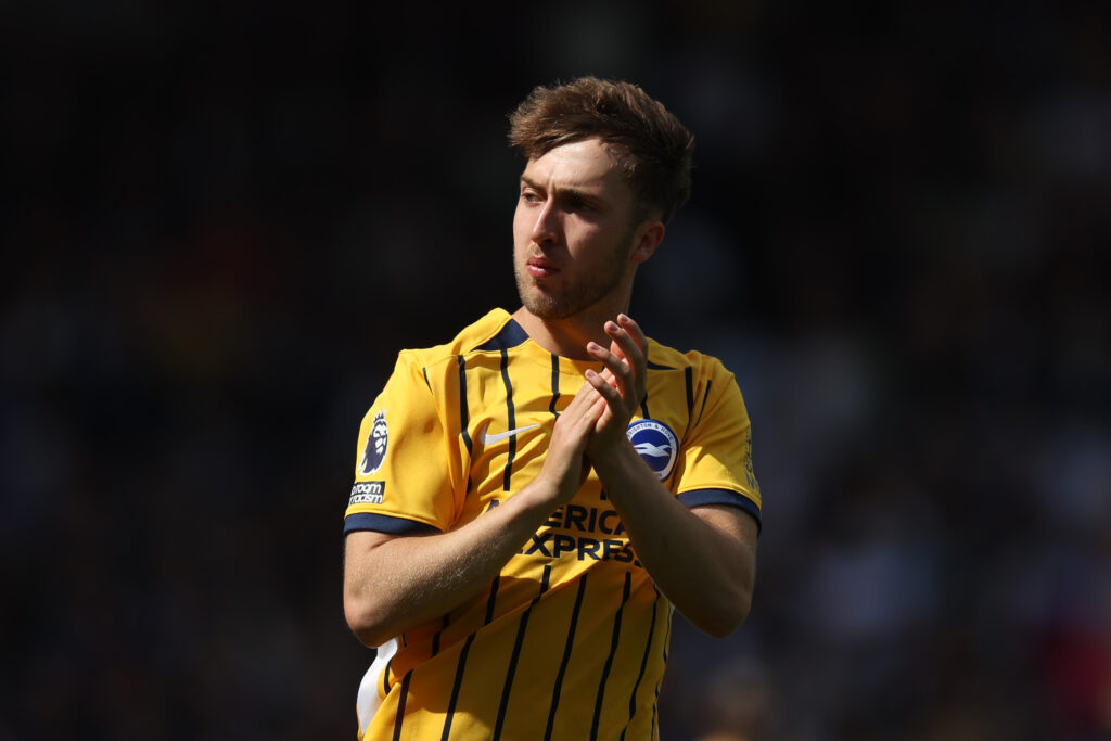 Arsenal linked with 21yo £50m Brighton midfielder 4 LEEDS, ENGLAND - MAY 17: Jack Hinshelwood of Brighton & Hove Albion applauds during the Premier League match between Leeds United and Brighton & Hove Albion at Elland Road on May 17, 2026 in Leeds, England. (Photo by George Wood/Getty Images)