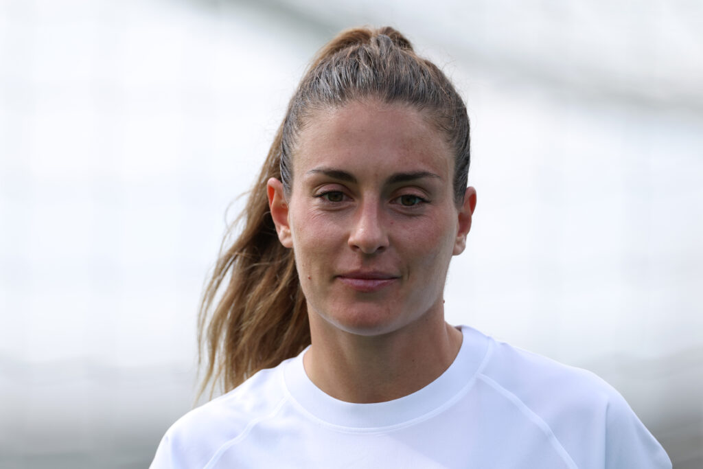 BROMLEY, ENGLAND - AUGUST 23: Alexia Putellas of London City Lionesses during the pre-season friendly match between London City Lionesses and Atletico Madrid at Copperjax Community Stadium on August 23, 2026 in Bromley, England. (Photo by Justin Setterfield/Getty Images)