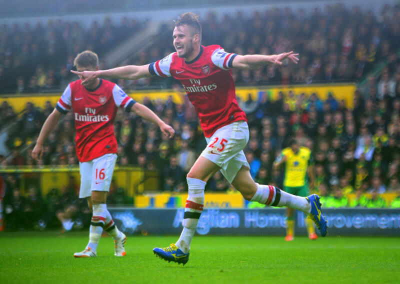 Ex-Arsenal fan favourite announces retirement at 34 2 NORWICH, ENGLAND - MAY 11: Carl Jenkinson of Arsenal celebrates scoring the second goal during the Barclays Premier League match between Norwich City and Arsenal at Carrow Road on May 11, 2014 in Norwich, England. (Photo by Jamie McDonald/Getty Images)