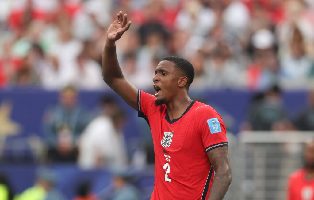 Arsenal target faces £60m transfer hurdle 2 EAST RUTHERFORD, NEW JERSEY - JUNE 27: Ezri Konsa #2 of England during the FIFA World Cup 2026 Group L match between Panama and England at New York New Jersey Stadium on June 27, 2026 in East Rutherford, New Jersey. (Photo by Richard Pelham/Getty Images)