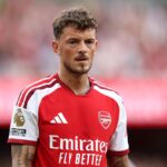 Ben White of Arsenal during the Premier League 2026/27 match between Arsenal FC and Chelsea FC at Emirates Stadium on September 06, 2026 in London, England. (Photo by Justin Setterfield/Getty Images)