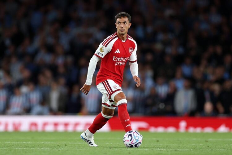 Martin Zubimendi of Arsenal during the Premier League 2026/27 match between Arsenal FC and Coventry City at Emirates Stadium on August 21, 2026 in ...