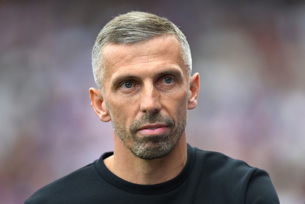 Gary O'Neil, Manager of Ipswich Town, looks on before the Premier League 2026/27 match between Crystal Palace FC and Ipswich Town at Selhurst Park ...